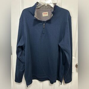 Wrangler Men's Dark Blue Zip-Up Sweater